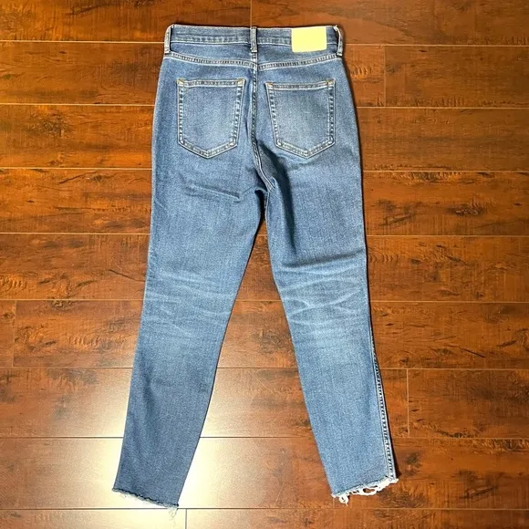 EVERLANE Denim The Vintage Skinny Jean Ankle Cropped High Rise Size 25