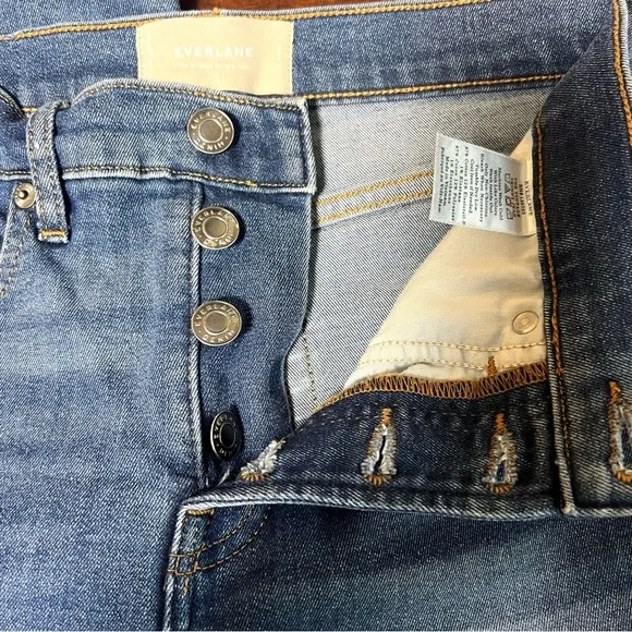 EVERLANE Denim The Vintage Skinny Jean Ankle Cropped High Rise Size 25