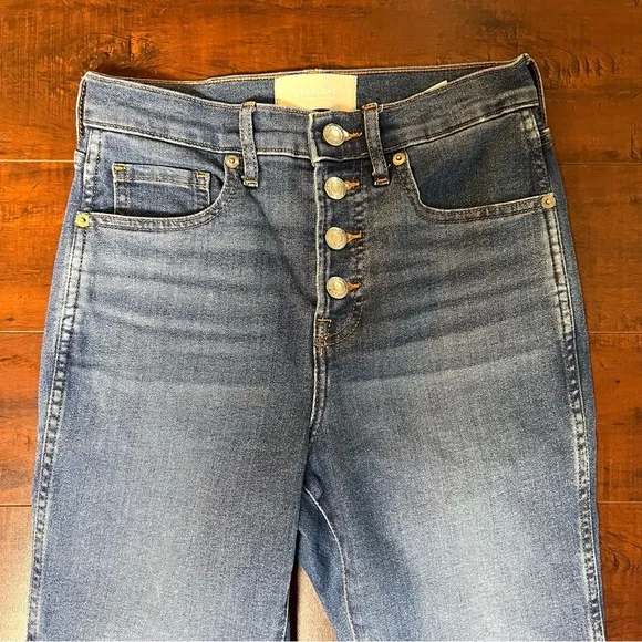 EVERLANE Denim The Vintage Skinny Jean Ankle Cropped High Rise Size 25