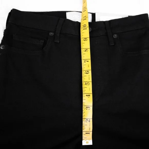 Everlane Womens Black Curvy High Waisted Crop Skinny Jeans Size 27 The High Rise