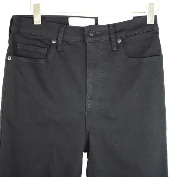 Everlane Womens Black Curvy High Waisted Crop Skinny Jeans Size 27 The High Rise