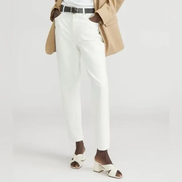 Everlane Women’s The 90s Cheeky Straight Jean in bone Size 25 NWT