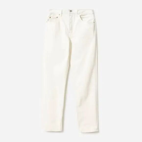 Everlane Women’s The 90s Cheeky Straight Jean in bone Size 25 NWT