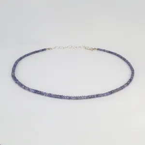 Faceted Tanzanite Beaded Necklace by Rina Young