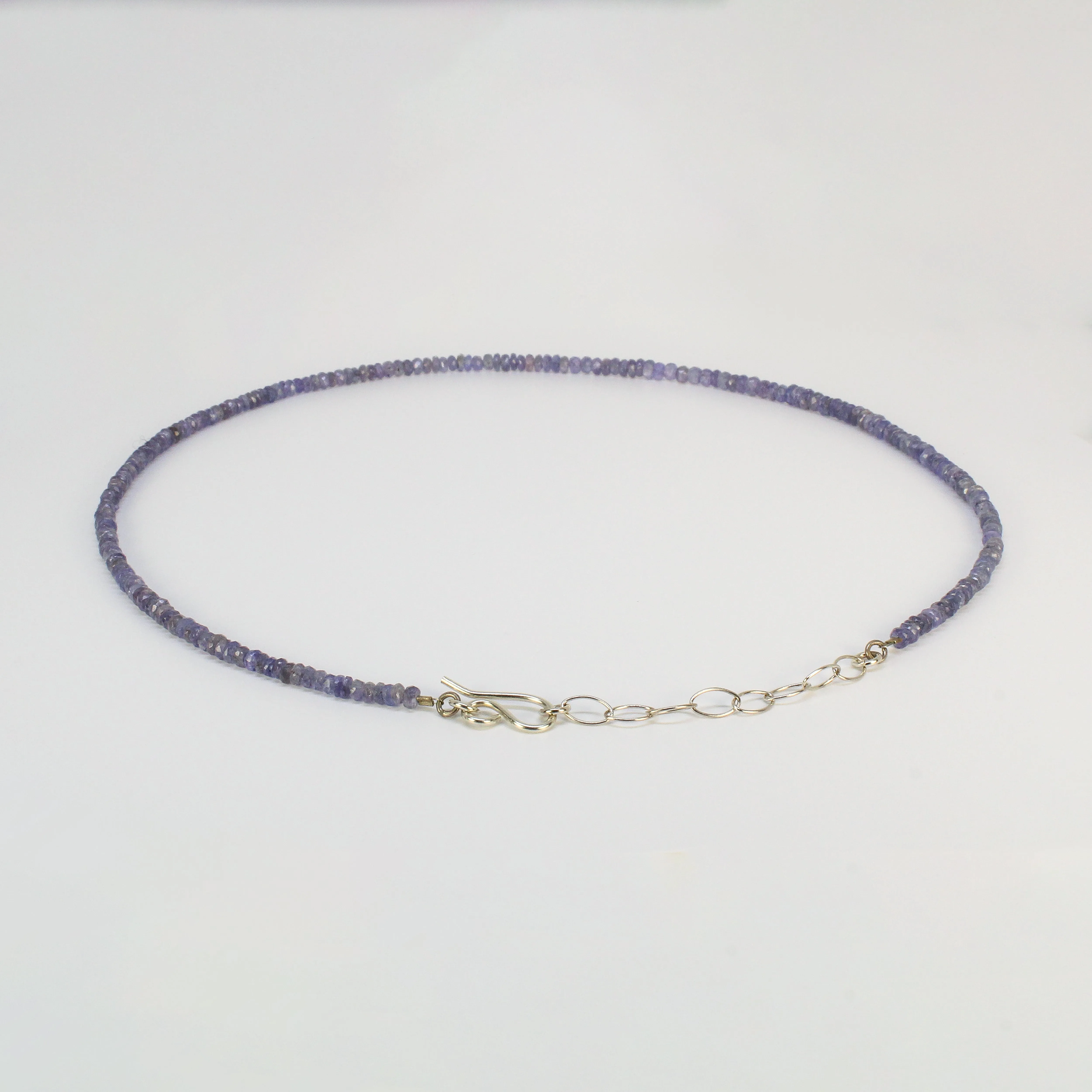 Faceted Tanzanite Beaded Necklace by Rina Young