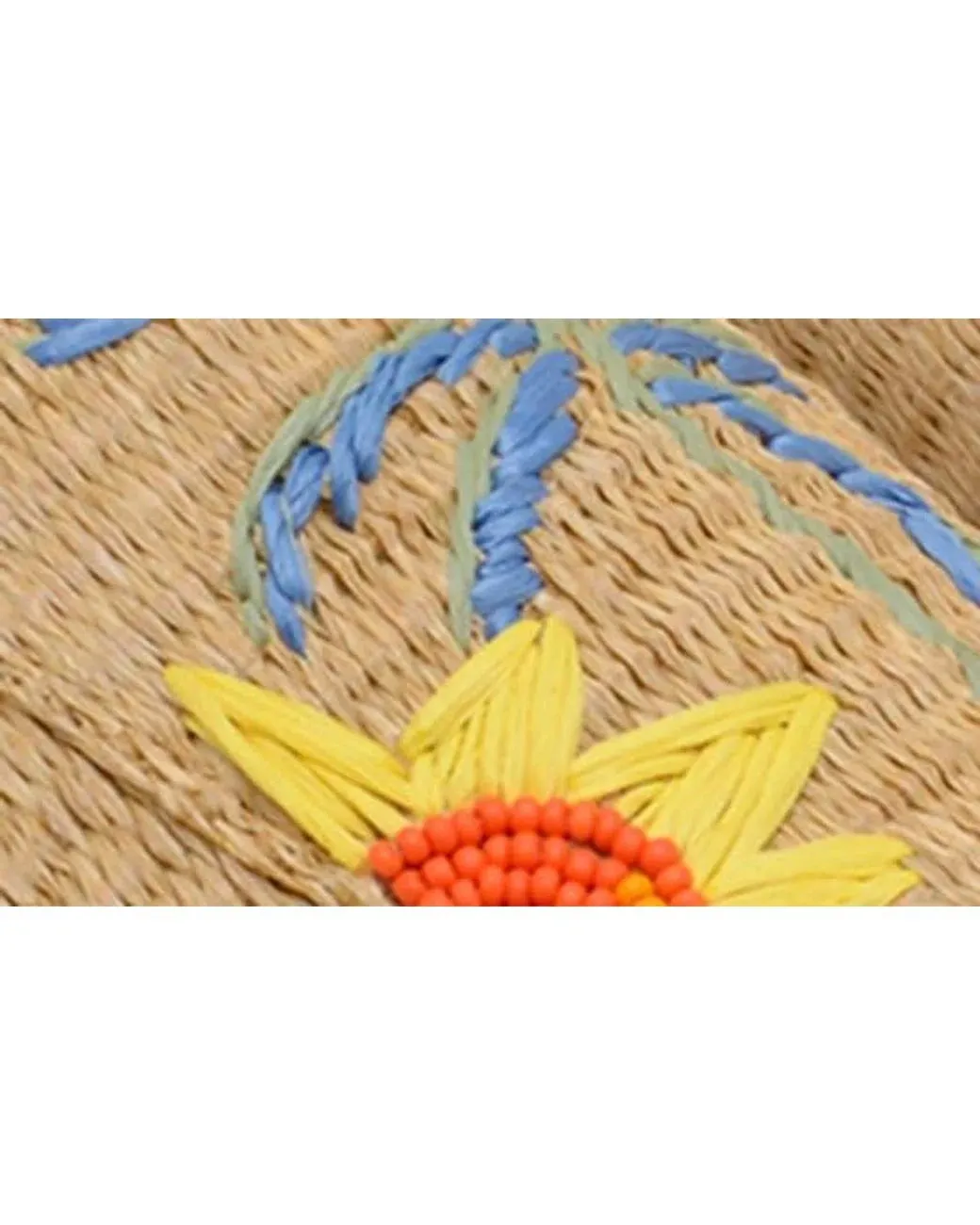 FARM RIO TROPICAL BEADED RAFFIA MULES