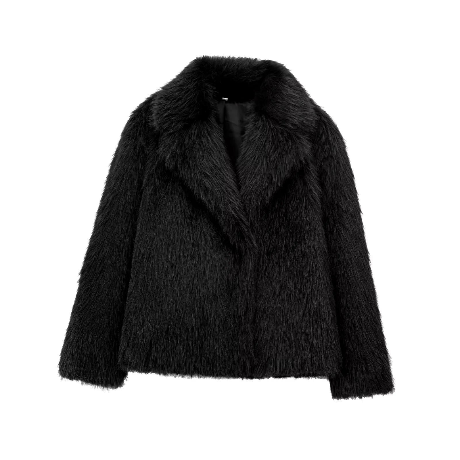 Faux Fur Coat – Soft Grey – Luxe Winter Glam Style