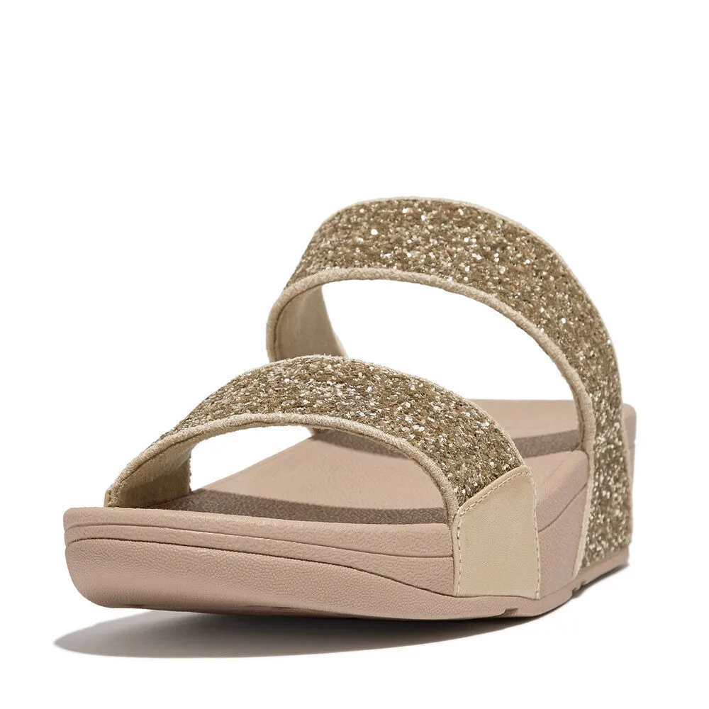 FitFlop LULU Glitter Slide Sandals