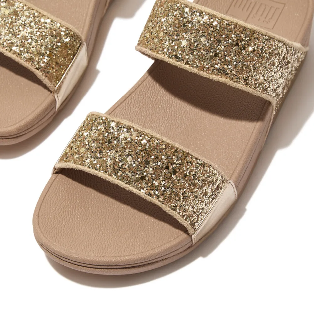 FitFlop LULU Glitter Slide Sandals