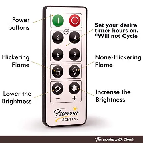 Furora LIGHTING Gold Flameless Candles Remote Controlled, Set of 8, Real Wax Battery Operated Pillars and Votives LED Candles with Flickering Flame and Timer Featured, Christmas and Fall Centerpieces