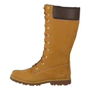 Girls Classic Tall Lace Up Wheat