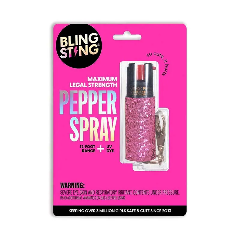 Glitter Pepper Spray in Pink