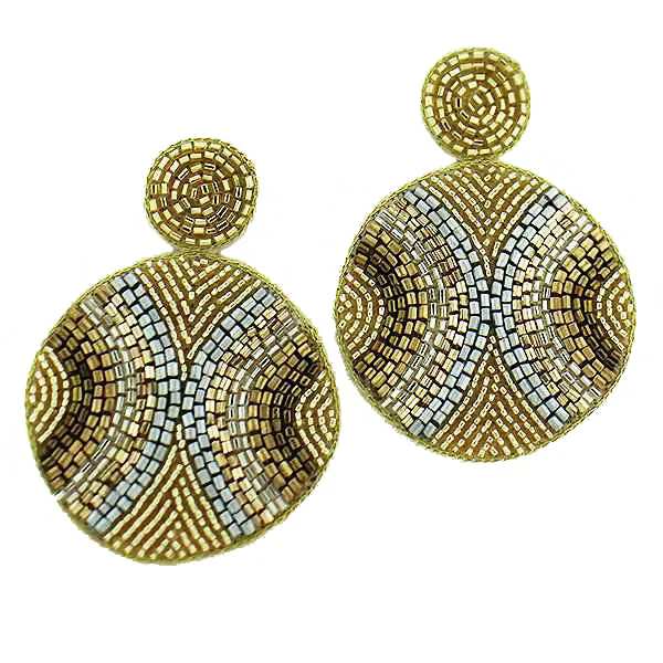 GOLD CIRCLE EARRINGS
