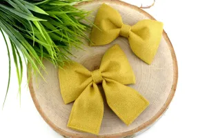 Gold GLITTER Dog Collar Bow