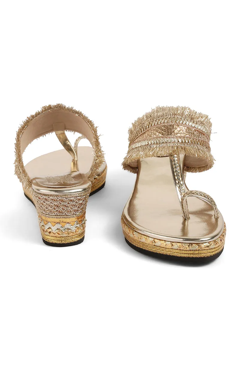 Gota Border Low K Wedge Gold