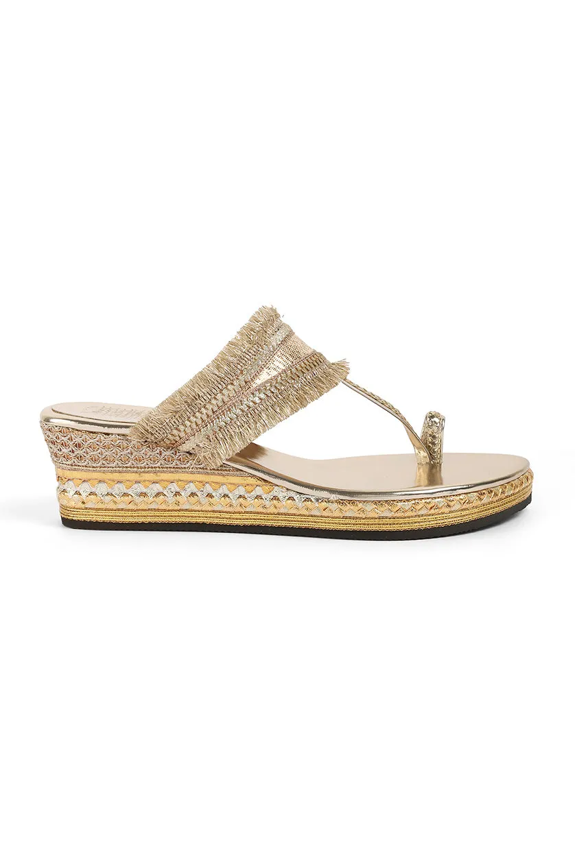 Gota Border Low K Wedge Gold
