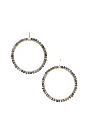 Great Outdoors Gemstone & 18k Gold Plated Earrings