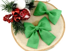 Green GLITTER Dog Collar Bow