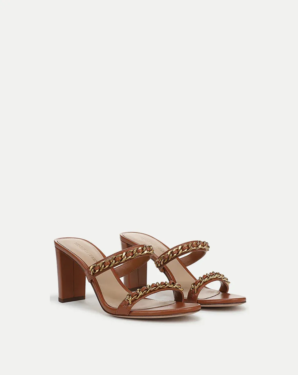 Gretchen Chain-Link Sandal - Honey