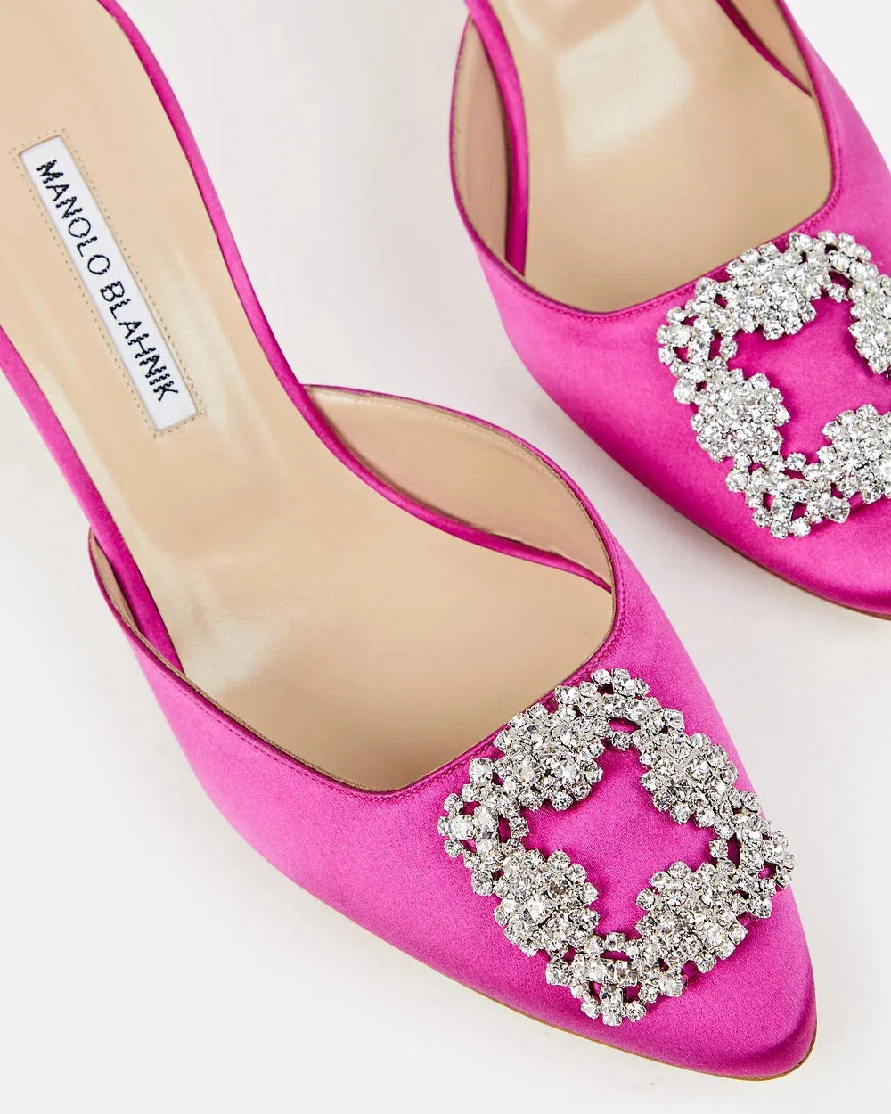 Hangisi Crystal Satin Mules