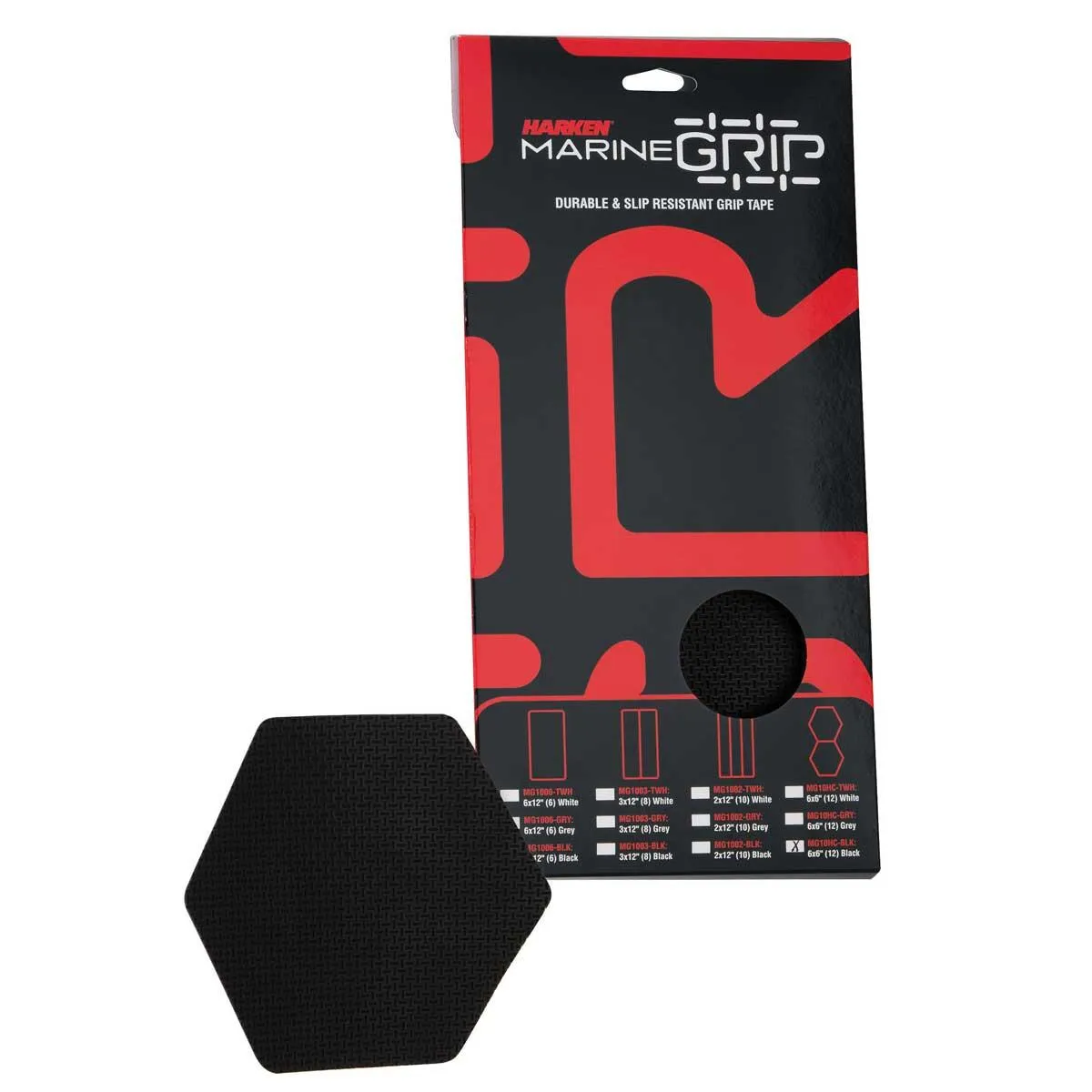 Harken Marine Grip Tape - Honeycomb - Black - 12 Pieces