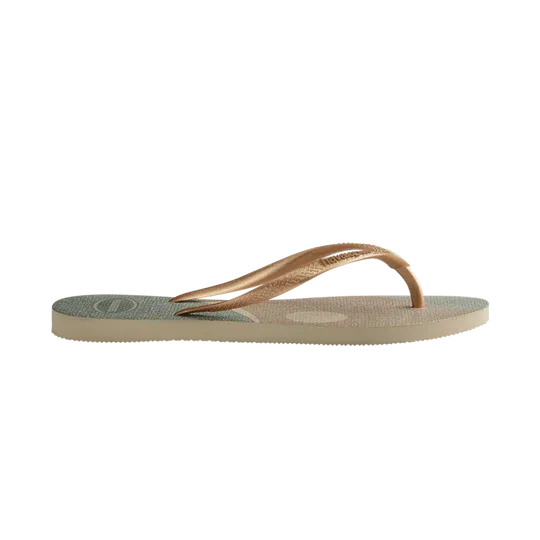 Havaianas Kids Slim Palette Glow - Sand Grey/Golden