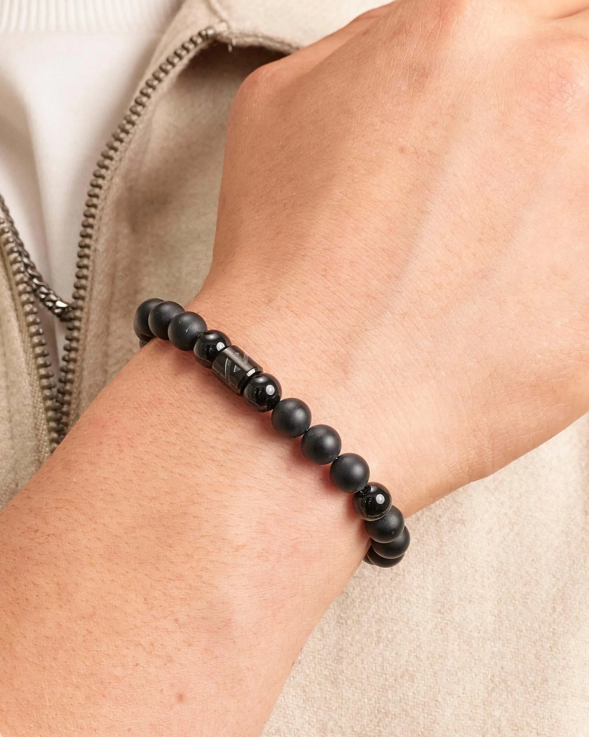 Hidden Hills Beaded Bracelet - Black