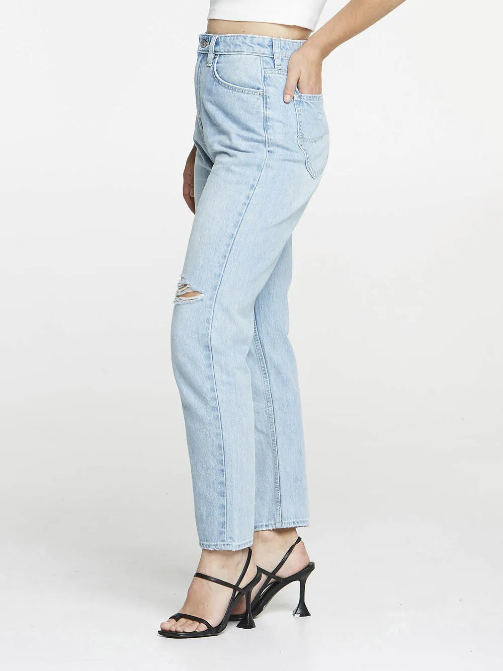 High Mom Oxy Destruct Air Denim