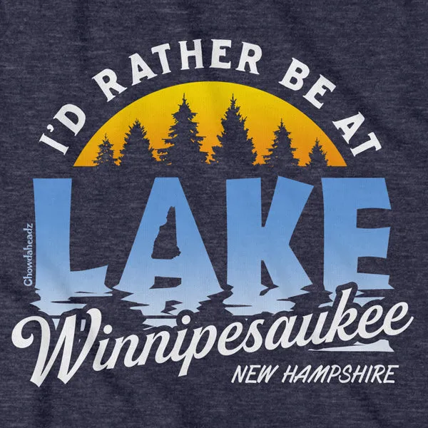 I'd Rather Be At Lake Winnipesaukee Hoodie