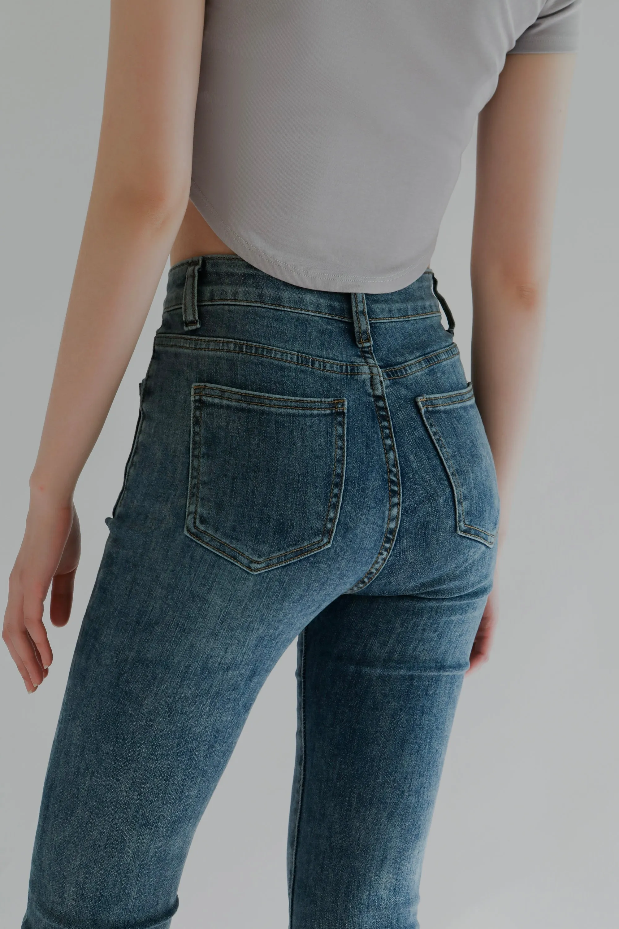 Insider Cropped Flared High Rise Jeans