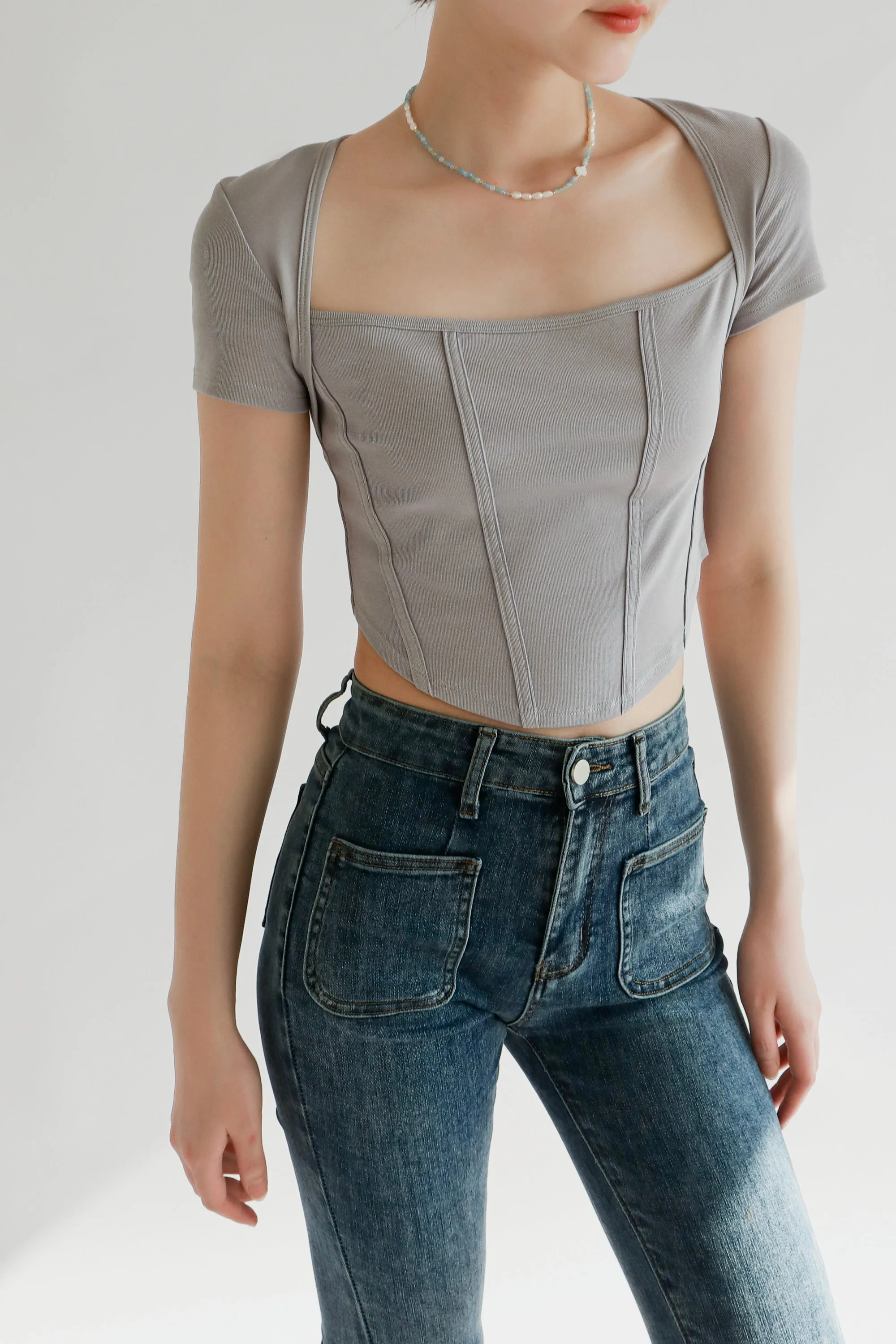 Insider Cropped Flared High Rise Jeans