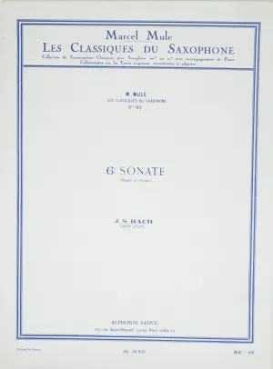 J. S. Bach: Sonata No.6 for Flute and Piano (Arr. Mule)