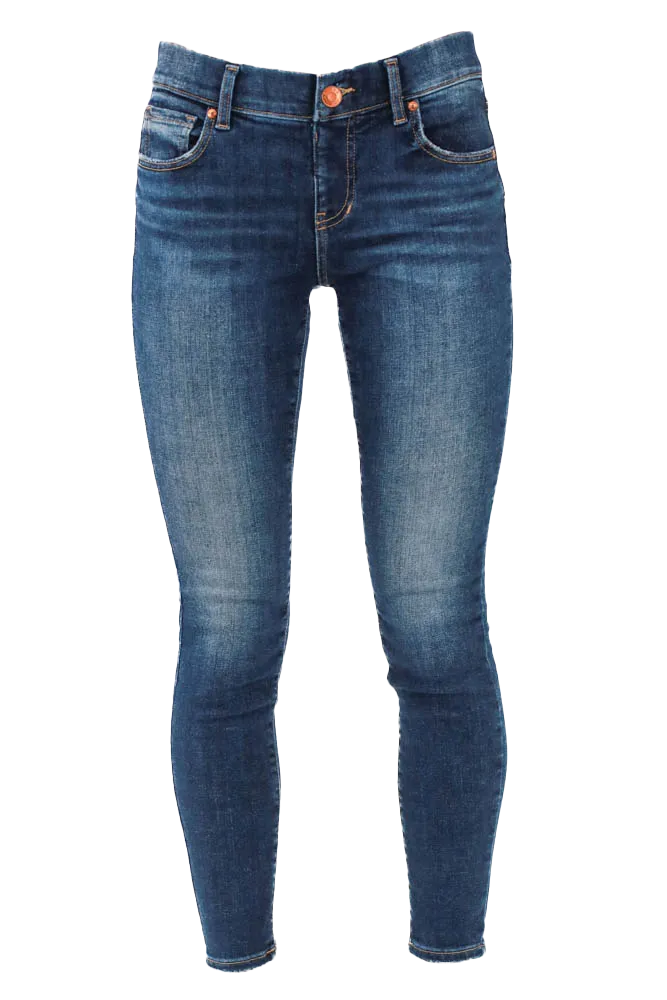 Jag Skinny Ankle Cropped Jeans - Blue