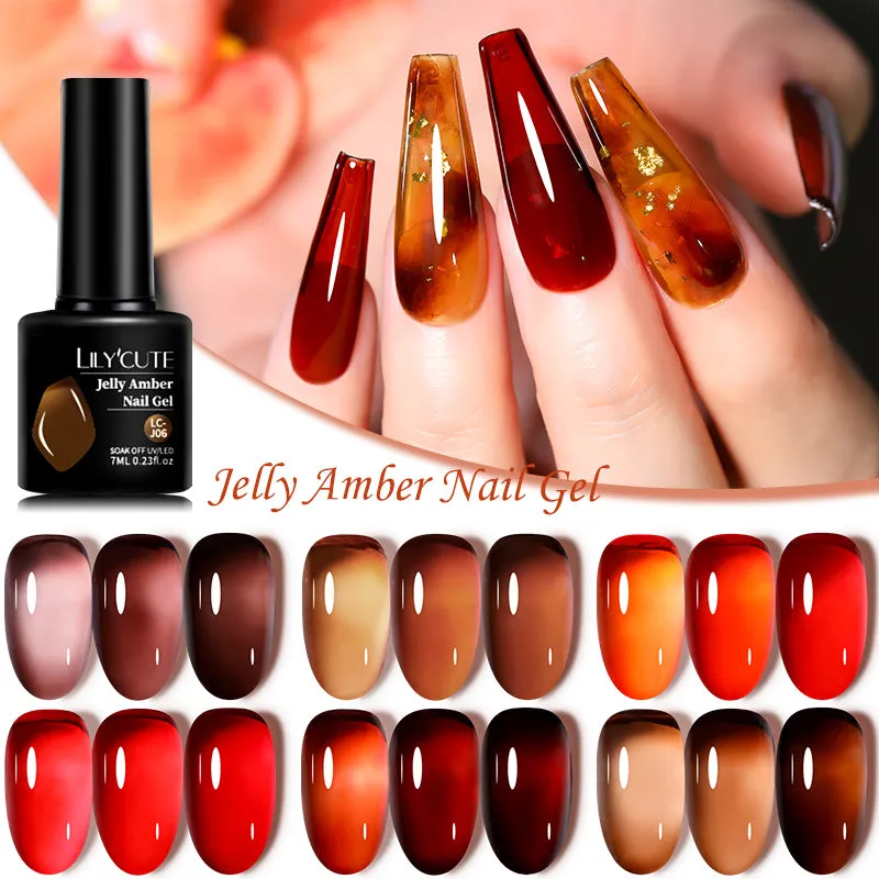 Jelly Amber Gel Polish 7ml (6 colour options)