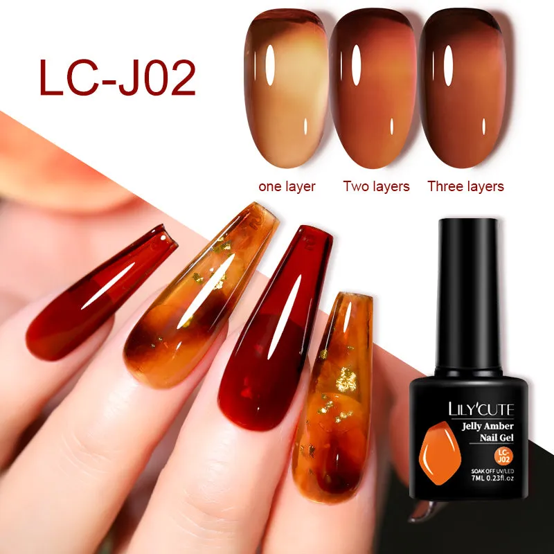 Jelly Amber Gel Polish 7ml (6 colour options)