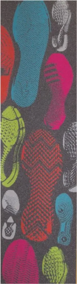 Jessup Skateboard Griptape NBD Shoe Colors - 9" x 33"