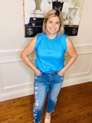 Judy Blue Laila Full Size Straight Leg Distressed Jeans