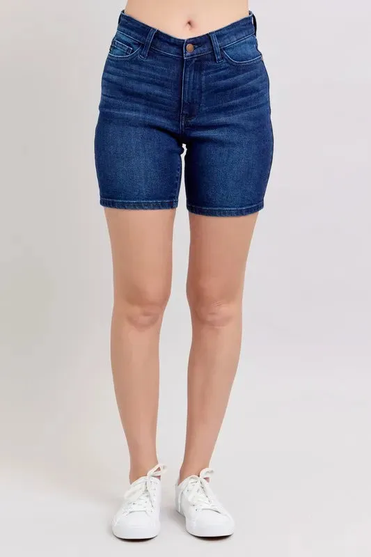Judy Blue Sunkissed Horizon V-Front Bermuda Shorts