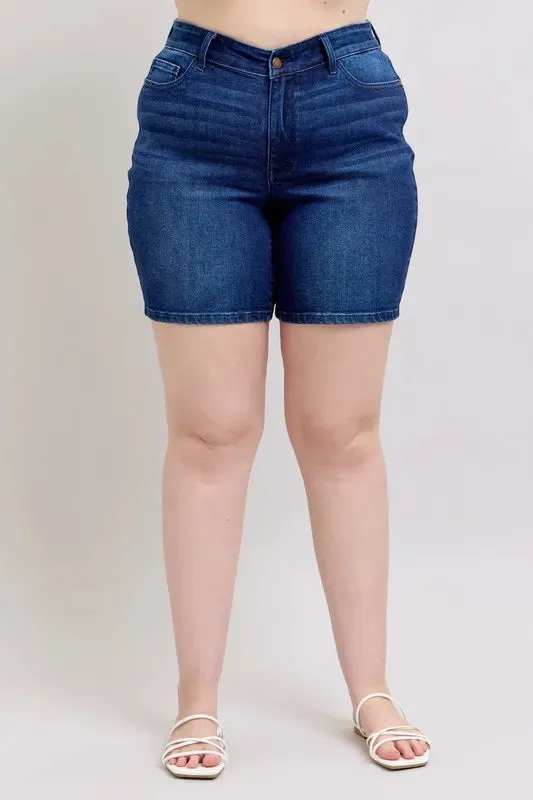 Judy Blue Sunkissed Horizon V-Front Bermuda Shorts