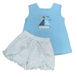 Just a Sailing Girls Short Set