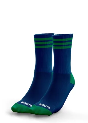 Kansas City Pop Up Shop Navy/Green Midi Socks Adult