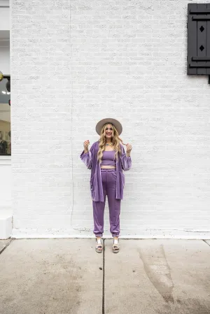 katelyn set in lilac velvet