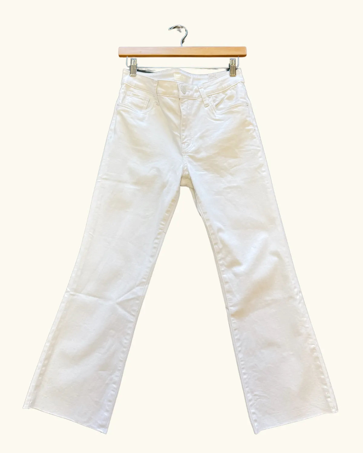 Kelsey Kick Flare: Optic White