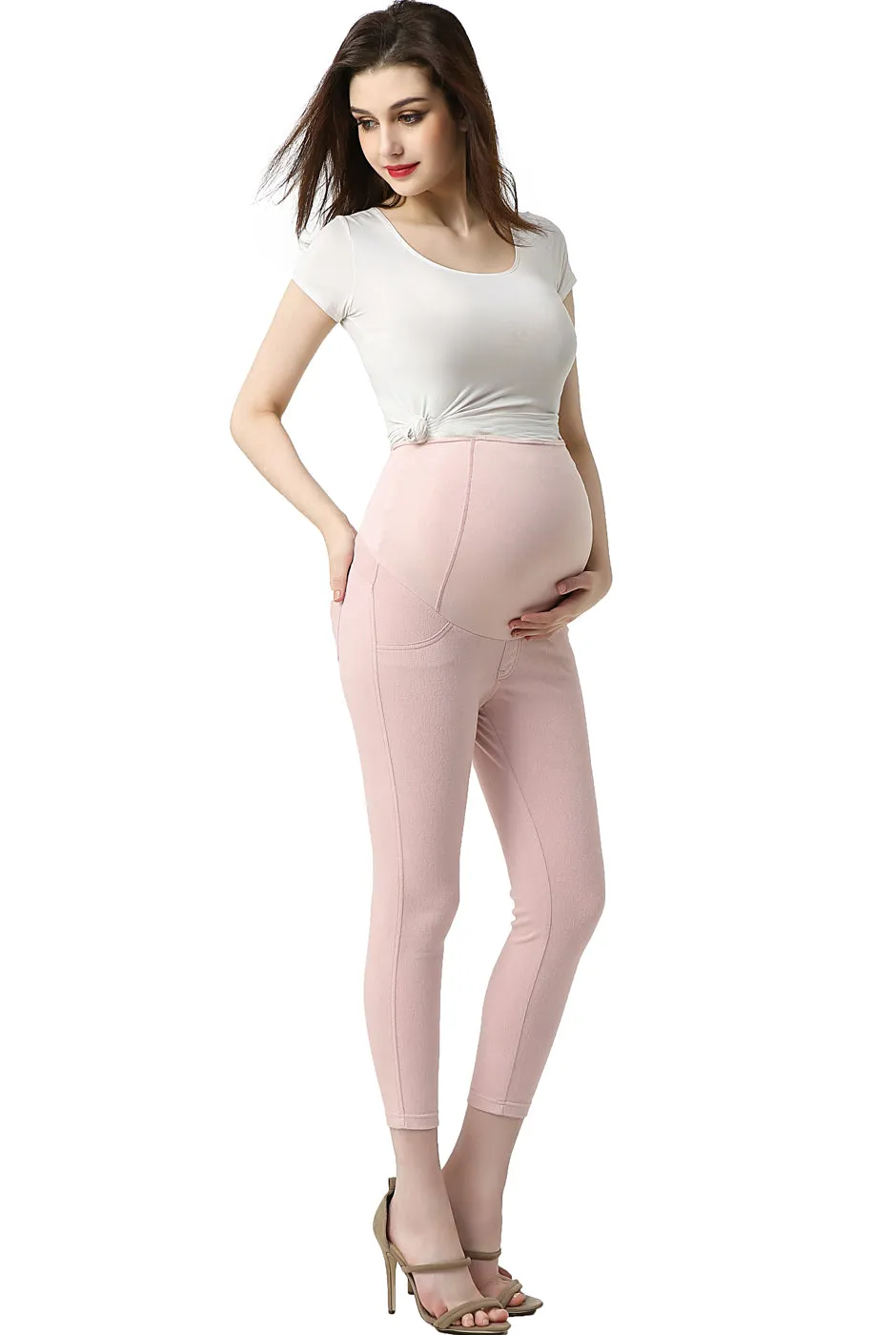 Kimi   Kai Maternity "Tia" Cropped Jeggings