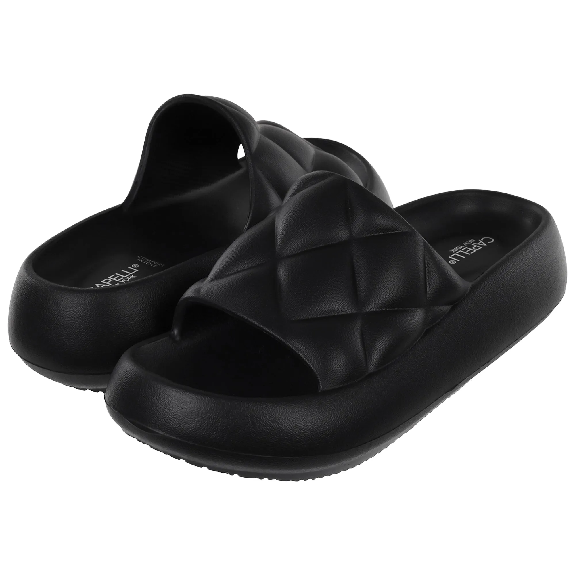 Ladies Injected EVA Quilted Slide