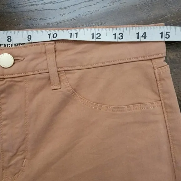 L'agence Margot High Rise Skinny Jenas Womens 29 Camel Cropped Retail $245