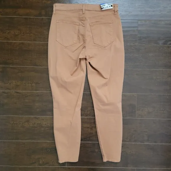 L'agence Margot High Rise Skinny Jenas Womens 29 Camel Cropped Retail $245