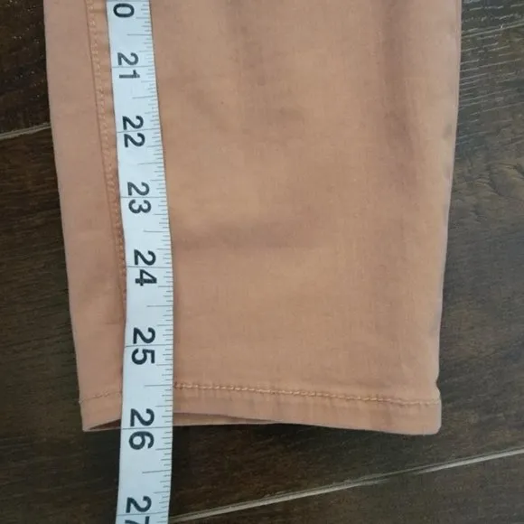 L'agence Margot High Rise Skinny Jenas Womens 29 Camel Cropped Retail $245