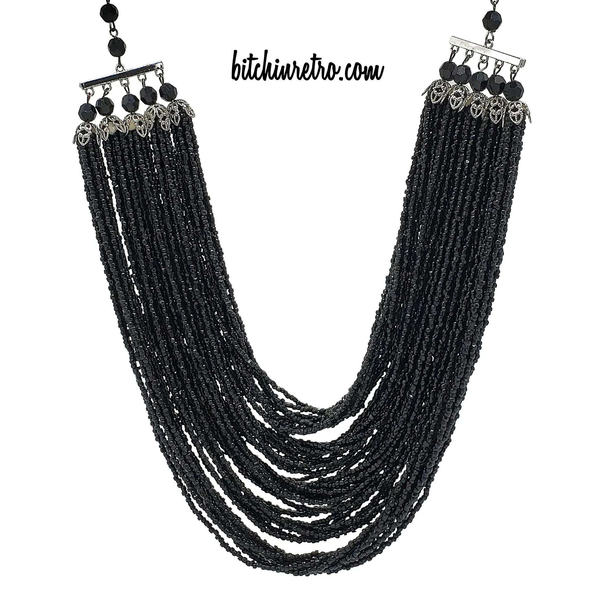 Laguna Vintage Beaded Statement Necklace
