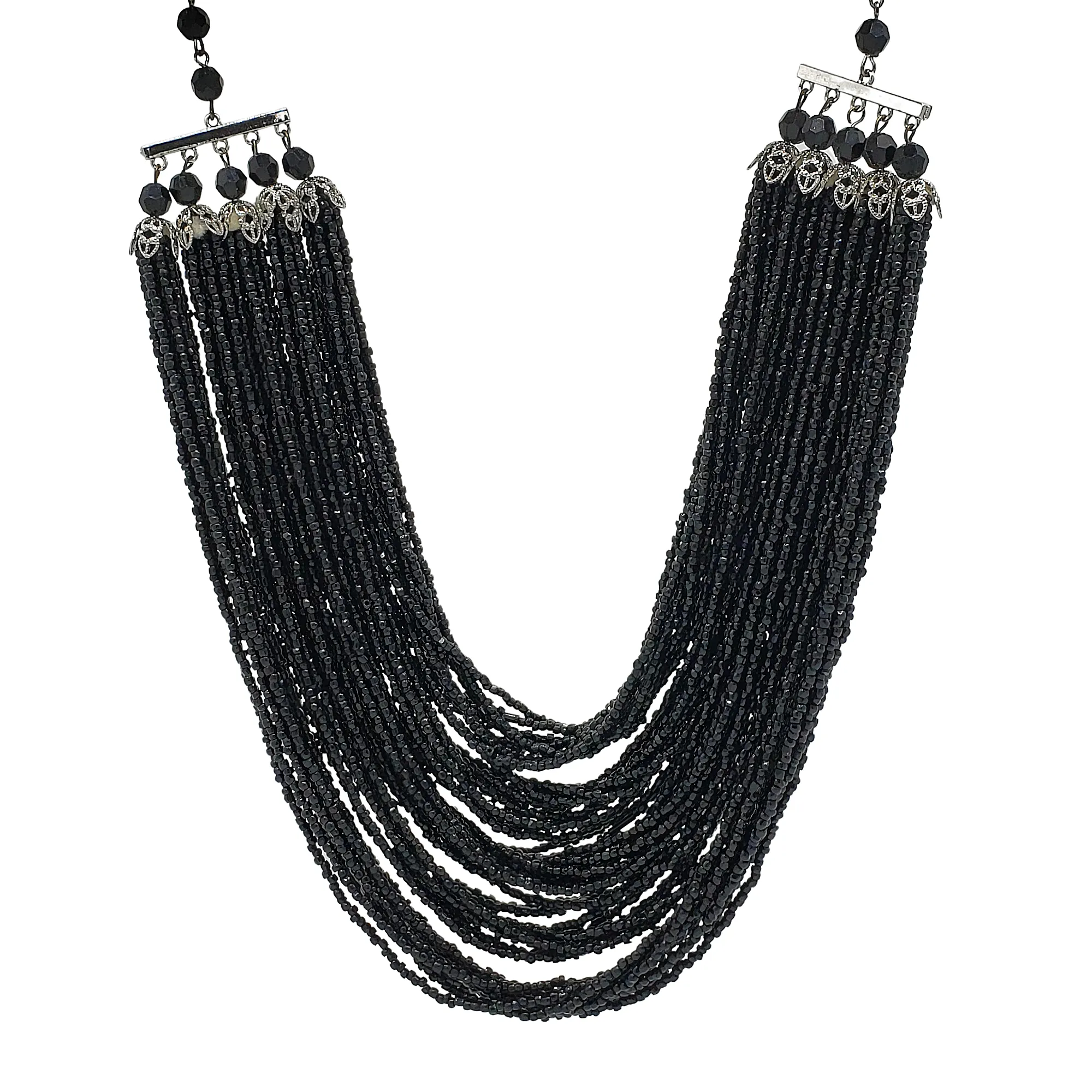 Laguna Vintage Beaded Statement Necklace